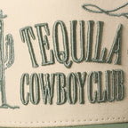 Tequila Cowboy Club 3D Letter Embroidery Two-Tone Hat