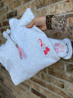 Breast Cancer Grey Quarter Zip