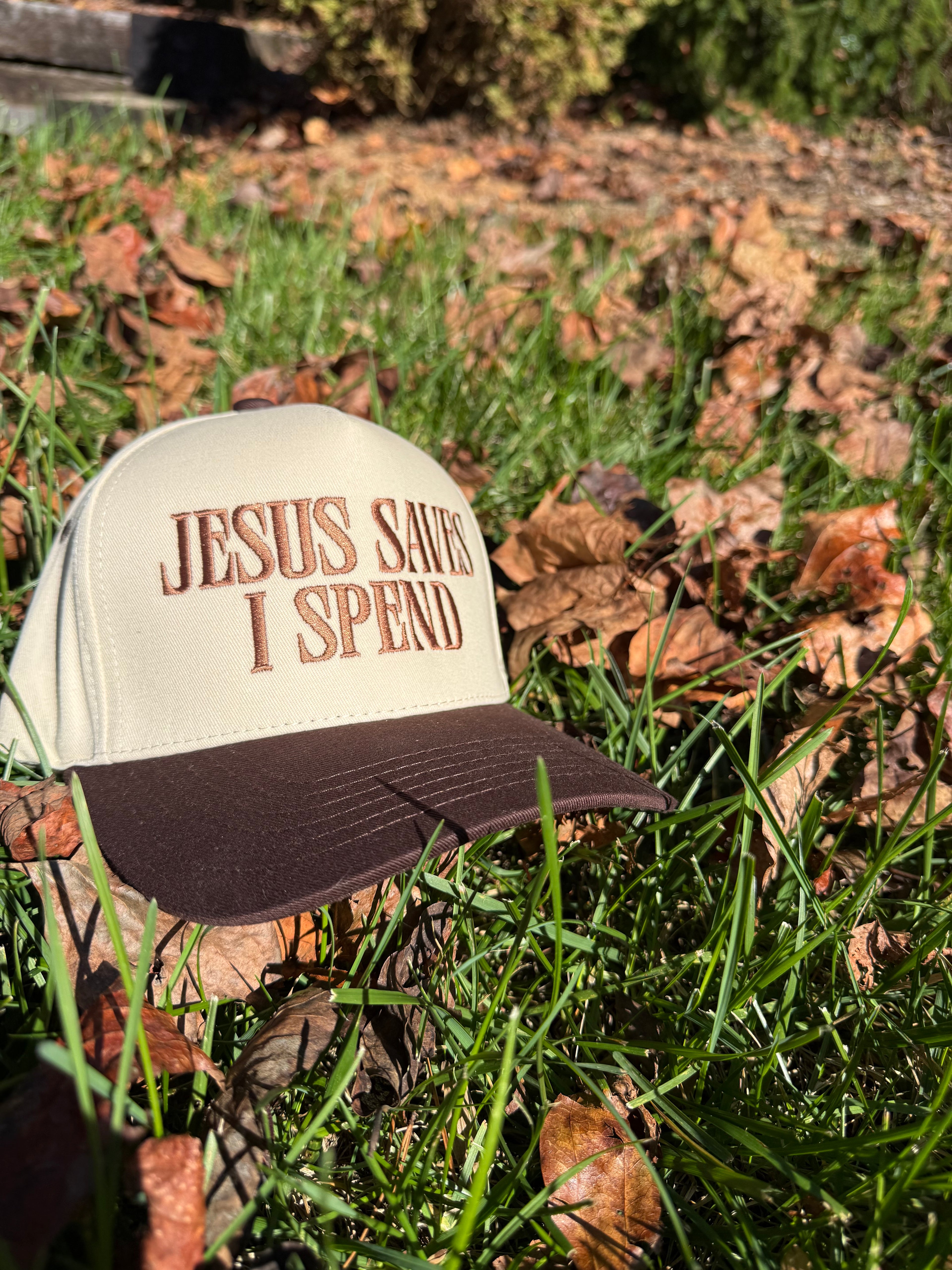 Jesus Saves I Spend Hat