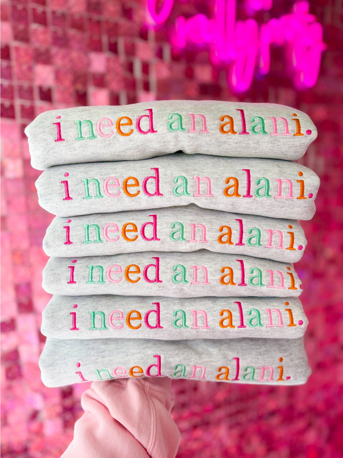 I Need An Alani  Embroidered Tee | Sweatshirt