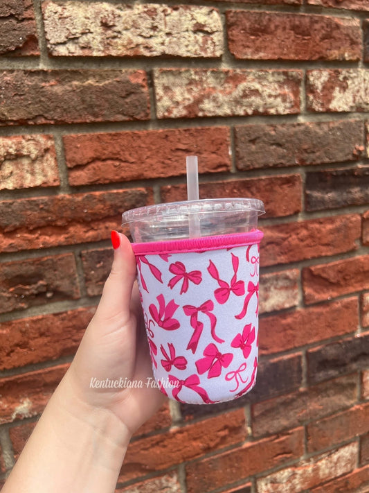 Neon Bows Drink Koozie