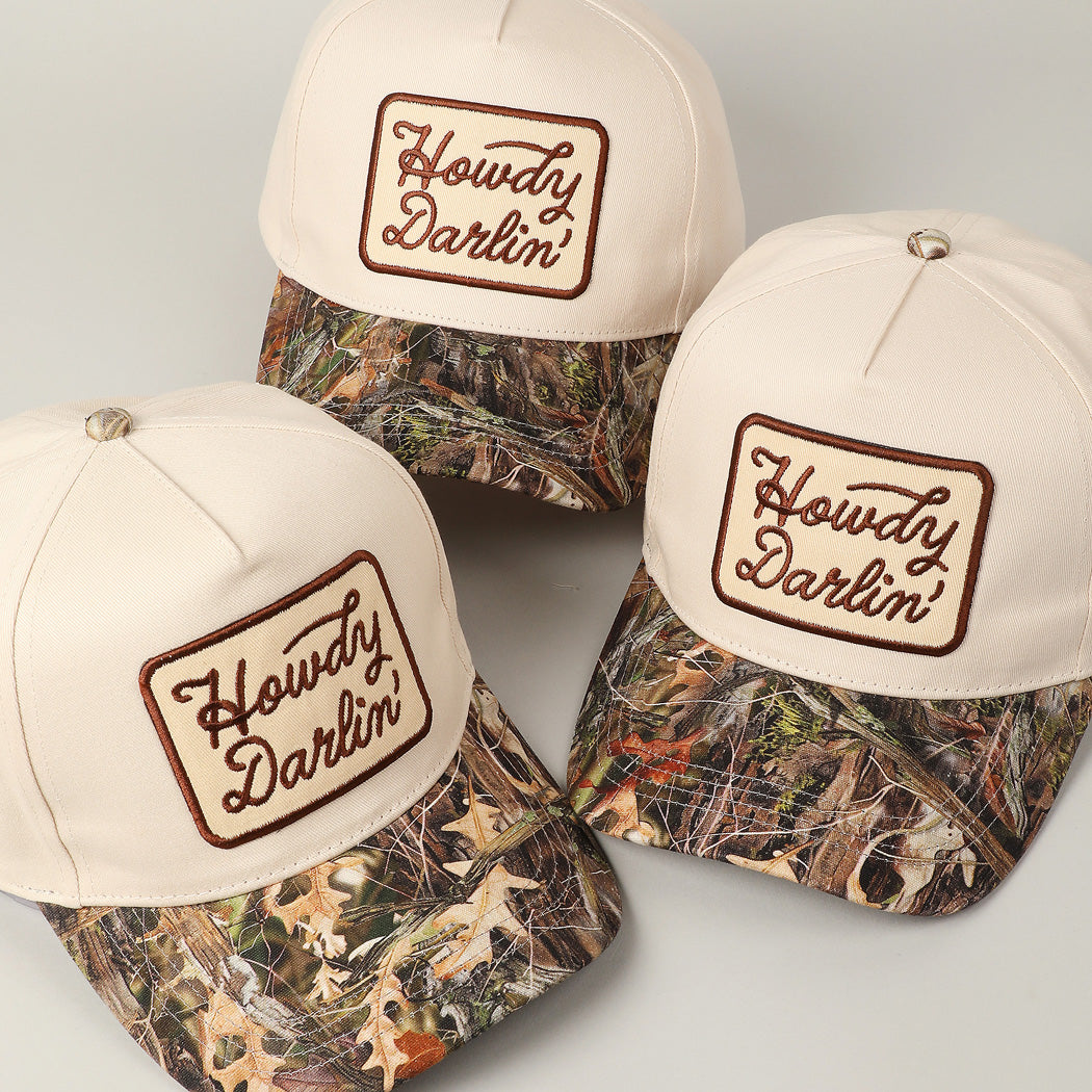 Howdy Darlin' Embroidery Patch Hat