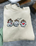 Ghost Cowboy Embroidered Crew